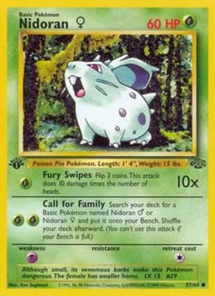 Carta Nidoran Fêmea