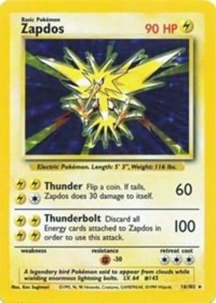 Carta Zapdos