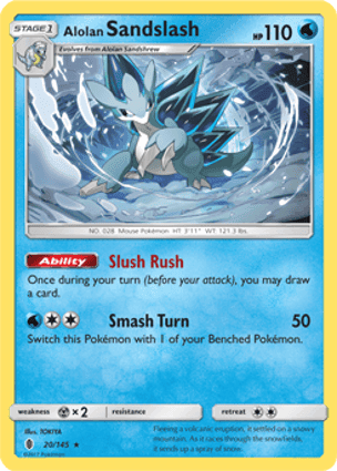 Carta Sandslash de Alola