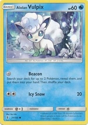 Carta Vulpix de Alola