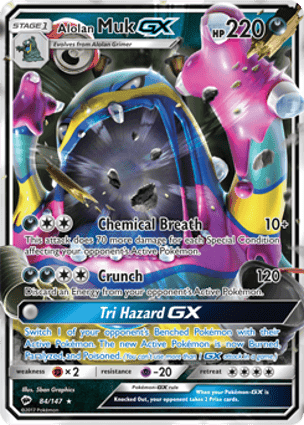 Carta Muk de Alola-GXAlolan Muk-GX