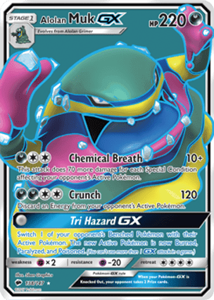 Carta Muk de Alola-GXAlolan Muk-GX