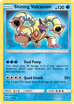 Carta Volcanion Luminescente