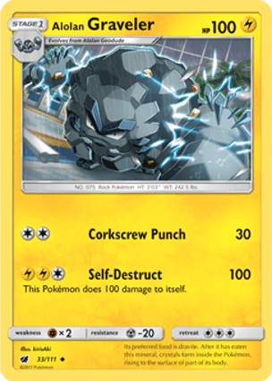Carta Graveler de Alola