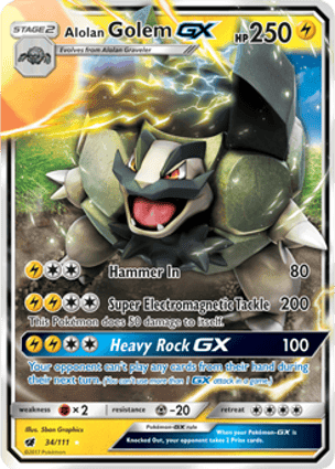 Carta Golem de Alola-GXAlolan Golem-GX